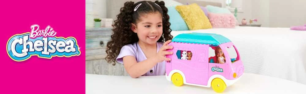 Barbie Barbės kemperis „Chelsea Mini Doll“ + Gyvūnų aksesuarai HNH90 ZA5091