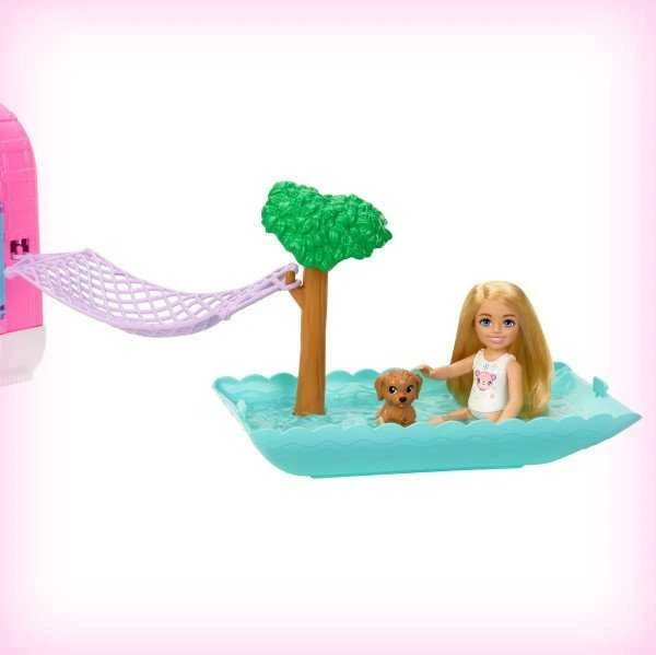 Barbie Barbės kemperis „Chelsea Mini Doll“ + Gyvūnų aksesuarai HNH90 ZA5091