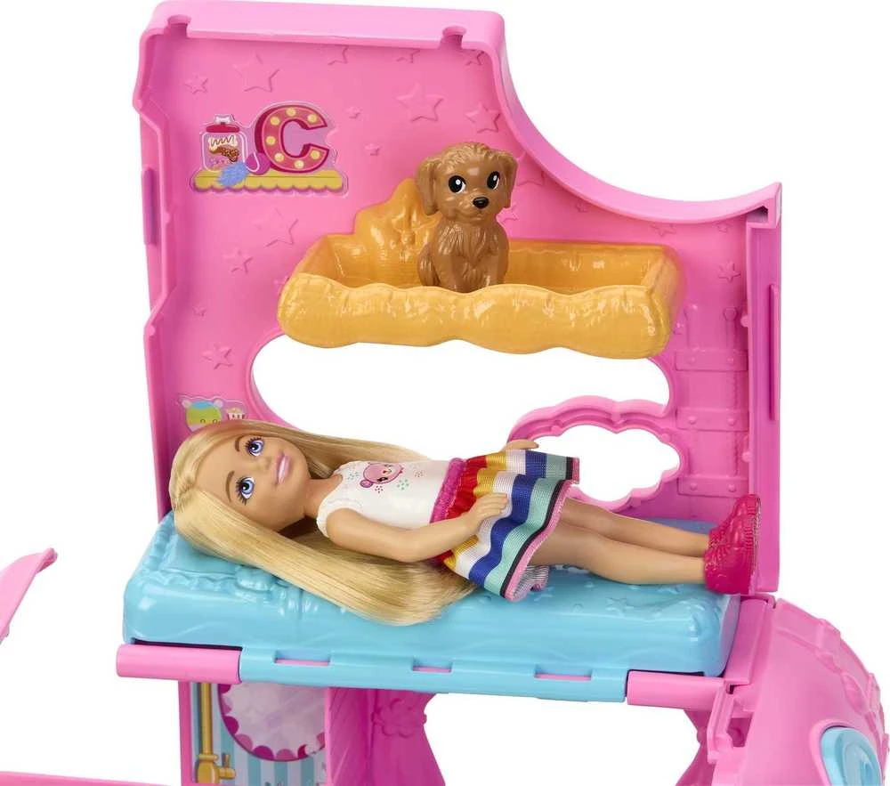 Barbie Barbės kemperis „Chelsea Mini Doll“ + Gyvūnų aksesuarai HNH90 ZA5091