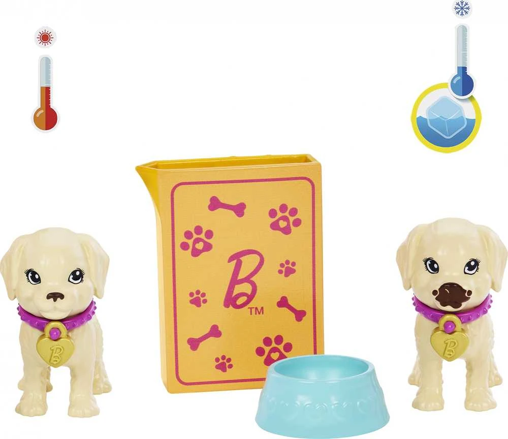 Mattel Lėlė Barbė šuniukų įvaikinimo žaidimų rinkinys