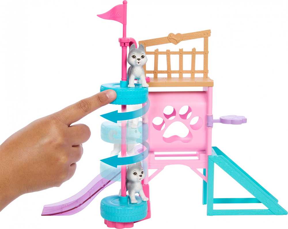 Lėlė Barbie and Stacie Puppy Obstacle Course HRM10 Mattel