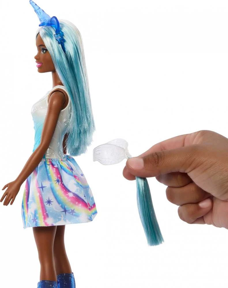 Lėlė Barbie Mattel Vienaragis Lėlė Mėlyna strój HRR14