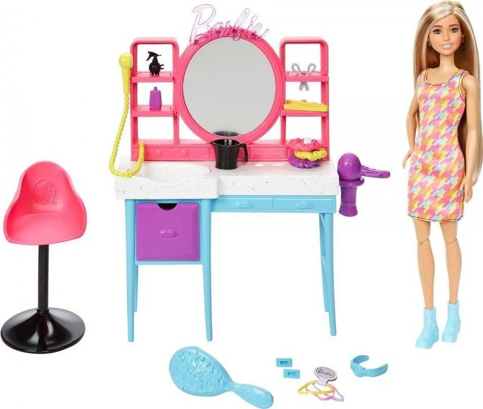 Barbie lėlė su žaidimų rinkiniu HKV00