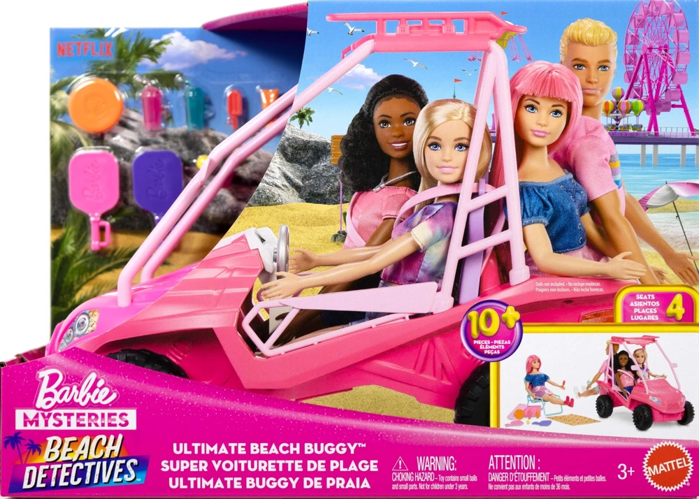 Mattel BARBIE MYSTERIES BEACH BUGGY paplūdimio automobilis (JFV68)