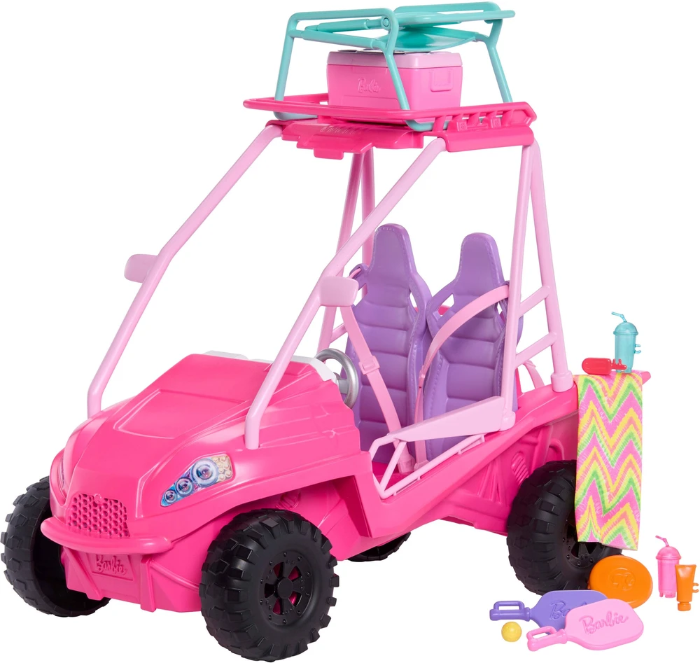 Mattel BARBIE MYSTERIES BEACH BUGGY paplūdimio automobilis (JFV68)