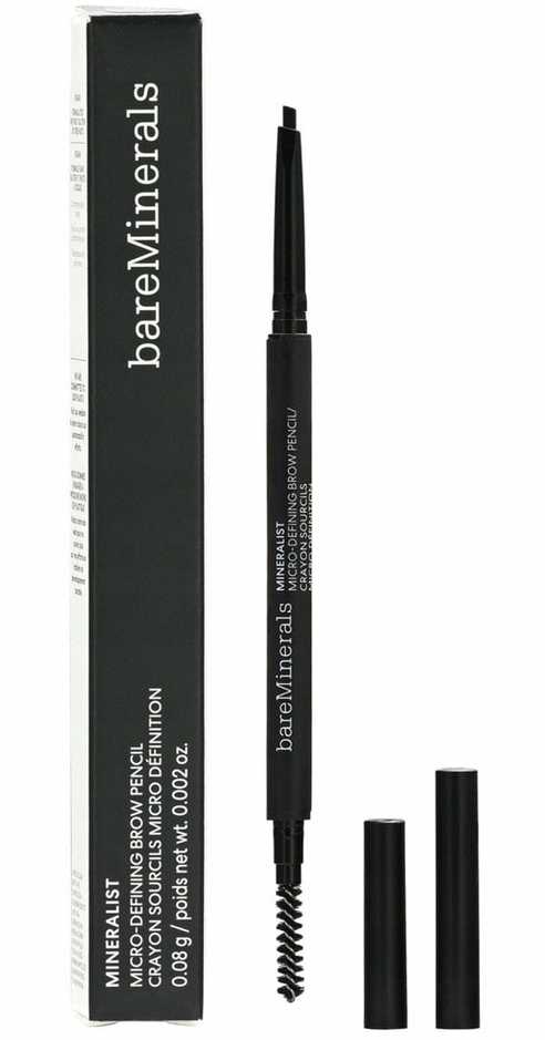 Bare Minerals Bareminerals Mineralist Micro Brow Pieštukas antakių pieštukas, atspalvis: Rich Juodas, 0.8 g