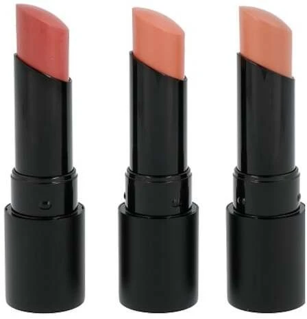 „Bare Minerals“ išskirtinis kelioninis rinkinys „BareMinerals“: „Gen Nude Radiant Cocoa Kreminis“ lūpų dažai „Infatuation“ 3,35 g + „Gen Nude Radiant Cocoa Kreminis“ lūpų dažai „Friendship“ 3,35 g + „Gen Nude Radiant Cocoa Kreminis“ lūpų dažai „Swag“ 3,5 g