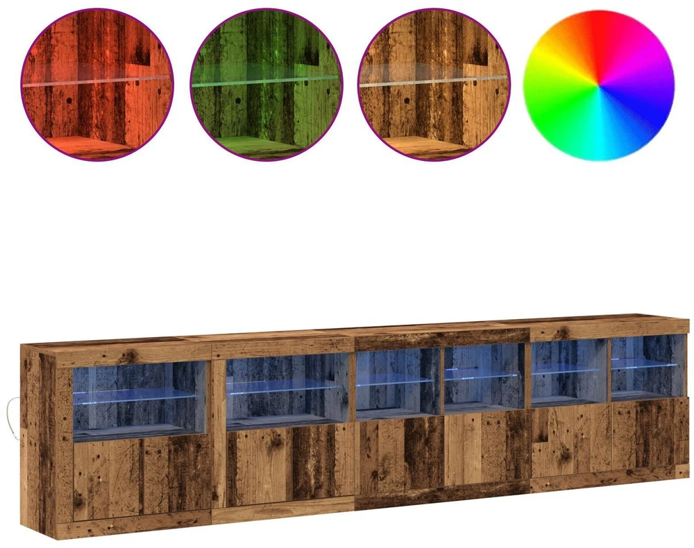 LED Bufetas Senas medis 283 x 37 x 67 cm Apdirbta mediena