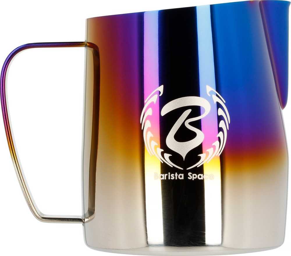 Barista Space - 450 ml Titanium Half Mėlyna Milk Jug