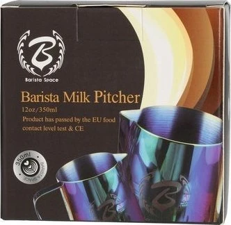 Barista Space - 350 ml Sandy Juodas Milk Jug