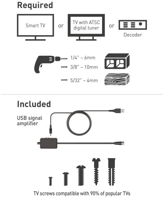 Laikiklis BARKAN VTM464L 13"-90" TV, 4 lankstų, su antena, sieninis, juodas, labai ilgas