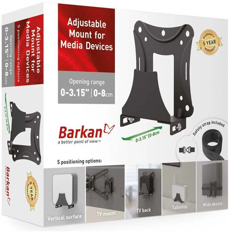 Barkan BM80 Laikiklis ścienny VESA įrenginiams multimedialnych Smart TV Box