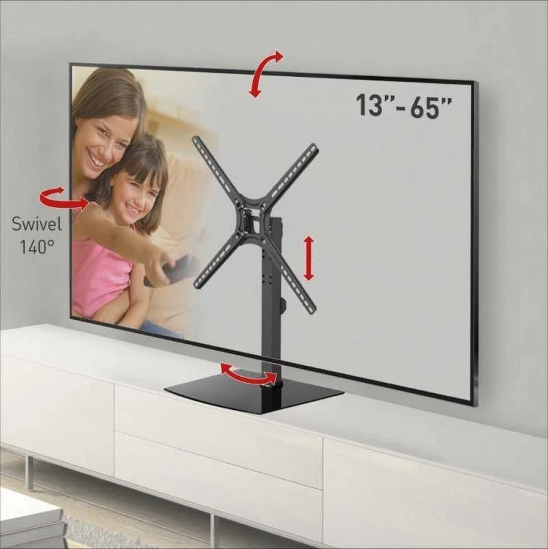 Laikiklis Barkan Floor stendas, Full motion, 29-58", Juodas