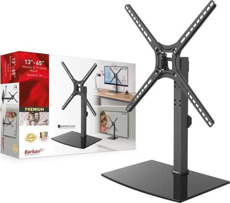 Laikiklis Barkan Floor stendas, Full motion, 29-58", Juodas