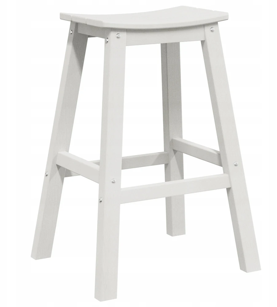 Baro taburetė 2 vnt. Balta 52 x 43 x 73,5 cm HDPE