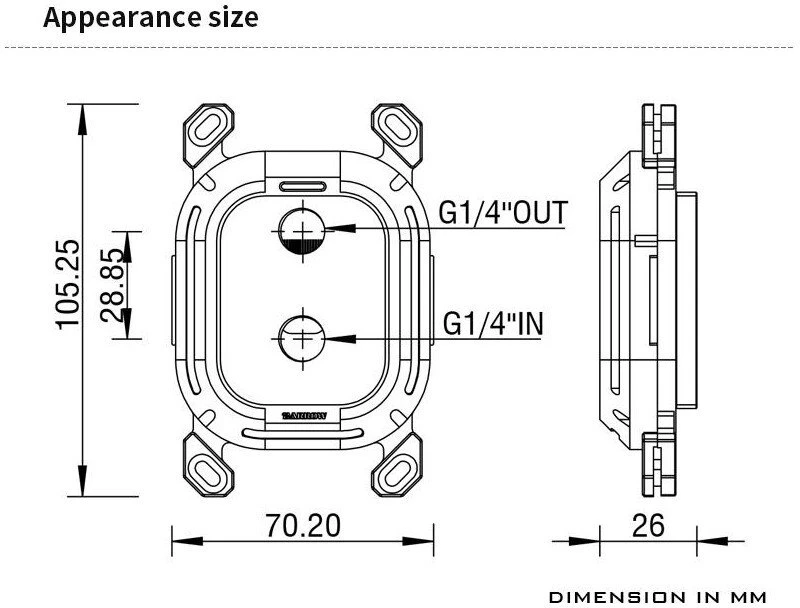 Barrow AMD CPU Vanduo Block (Kepler Series) – sidabrinis