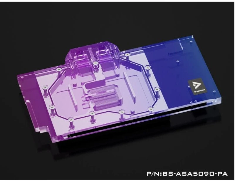 Barrow ASUS ROG Astral 5090 GPU Vanduo Block – Juodas