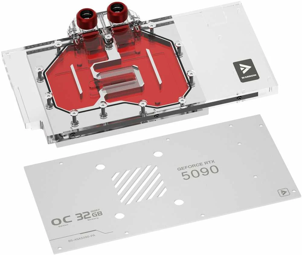 Barrow ASUS ROG Astral 5090 GPU Vanduo Block - baltas