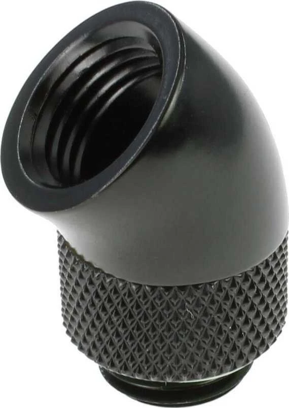 Barrow 45 laipsnių rotuojamas adapteris, juodas