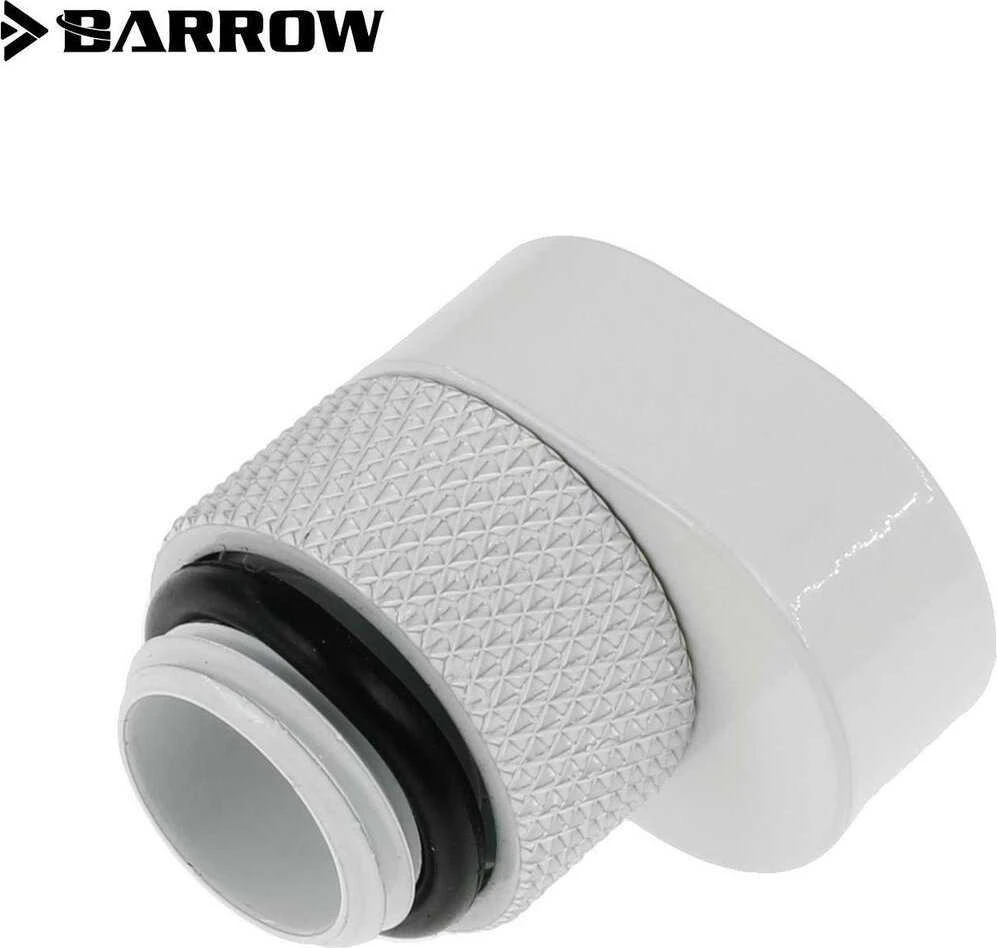 Barrow G1/4 14mm posūkio adapteris, baltas