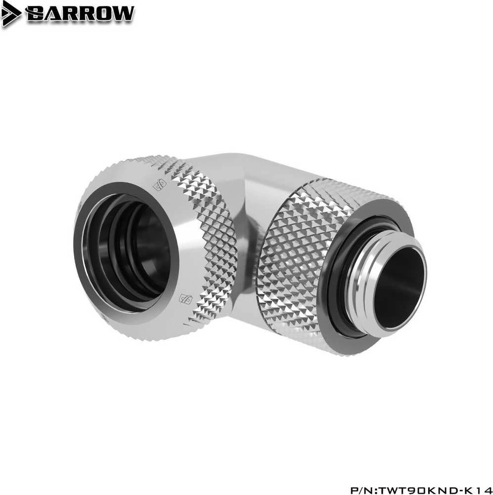 Barrow 90 laipsnių kampinis adapteris, sidabrinis