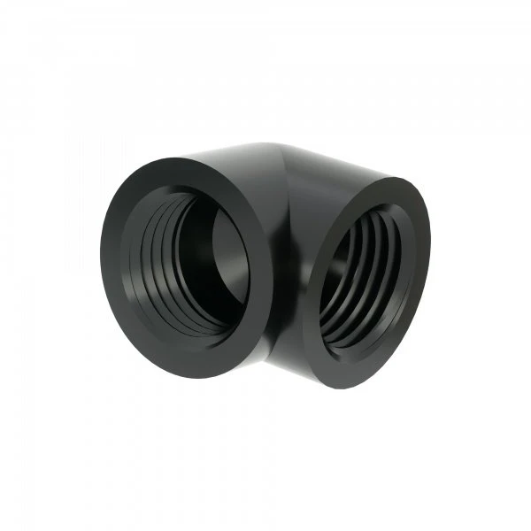 „Barrow Dazzle“ adapteris 90 laipsnių G1/4 colio kištukas į G1/4 colio kištuką, juodas