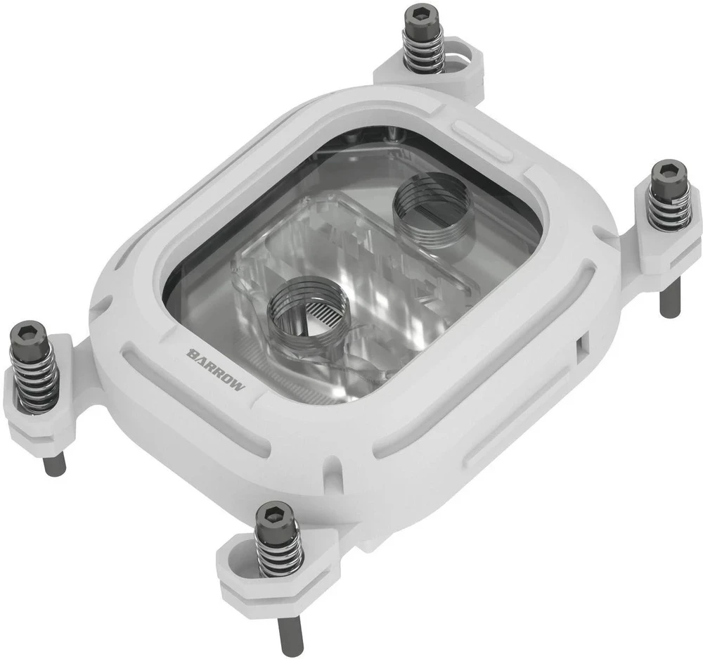 Barrow Kepler Series CPU Vanduo Block, Intel LGA 115X/1700/X99/X299 – Baltas
