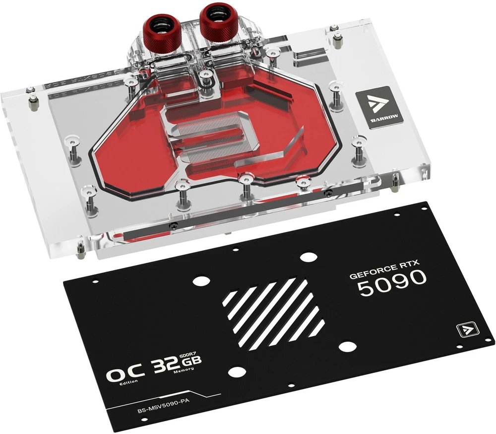 Barrow MSI Ventus 5090 GPU Vanduo Block – Juodas