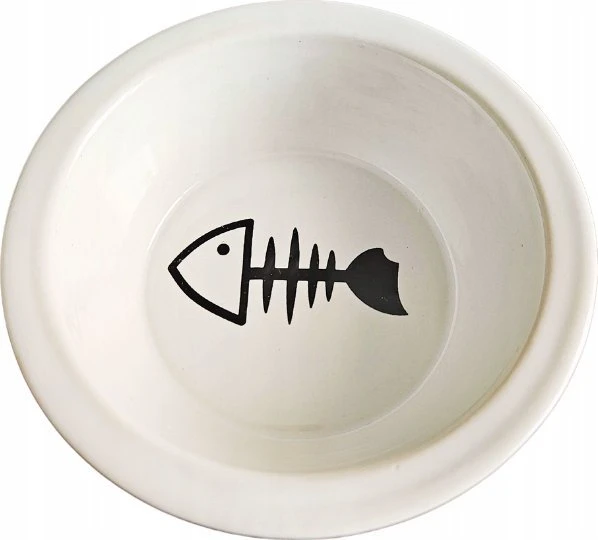 Barry King 2 dubenėliai CERAMICZNE+METALOWY stovas DLA KOTA 12cm