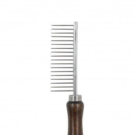 Barry King Išskirtinės augintinių šukos su metaliniu antgaliu, iš buko medienos, 18 smeigtukų, matmenys 3,1 x 18,7 cm
