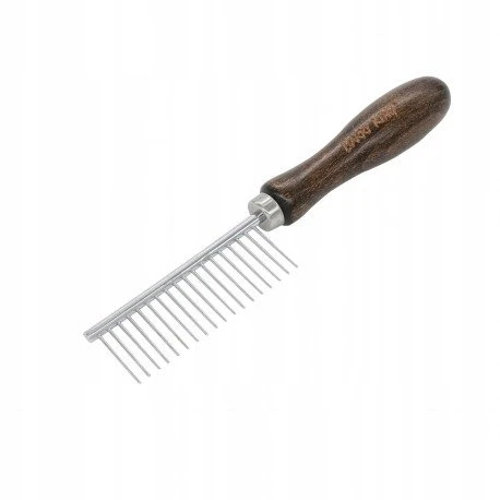 Barry King Išskirtinės augintinių šukos su metaliniu antgaliu, iš buko medienos, 18 smeigtukų, matmenys 3,1 x 18,7 cm
