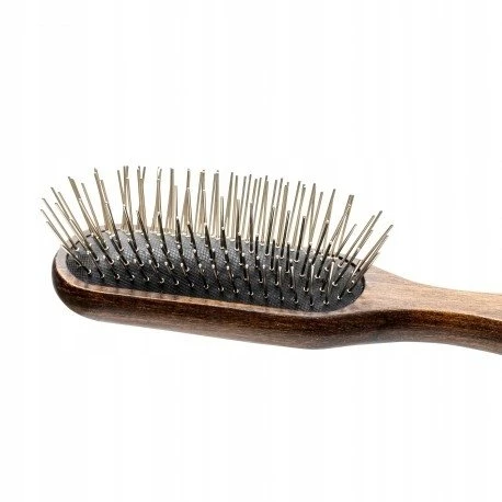 Barry King Išskirtinis naminių gyvūnėlių šepetys, buko medienos, metalinių spyglių, matmenys 22,8 x 4,7 cm
