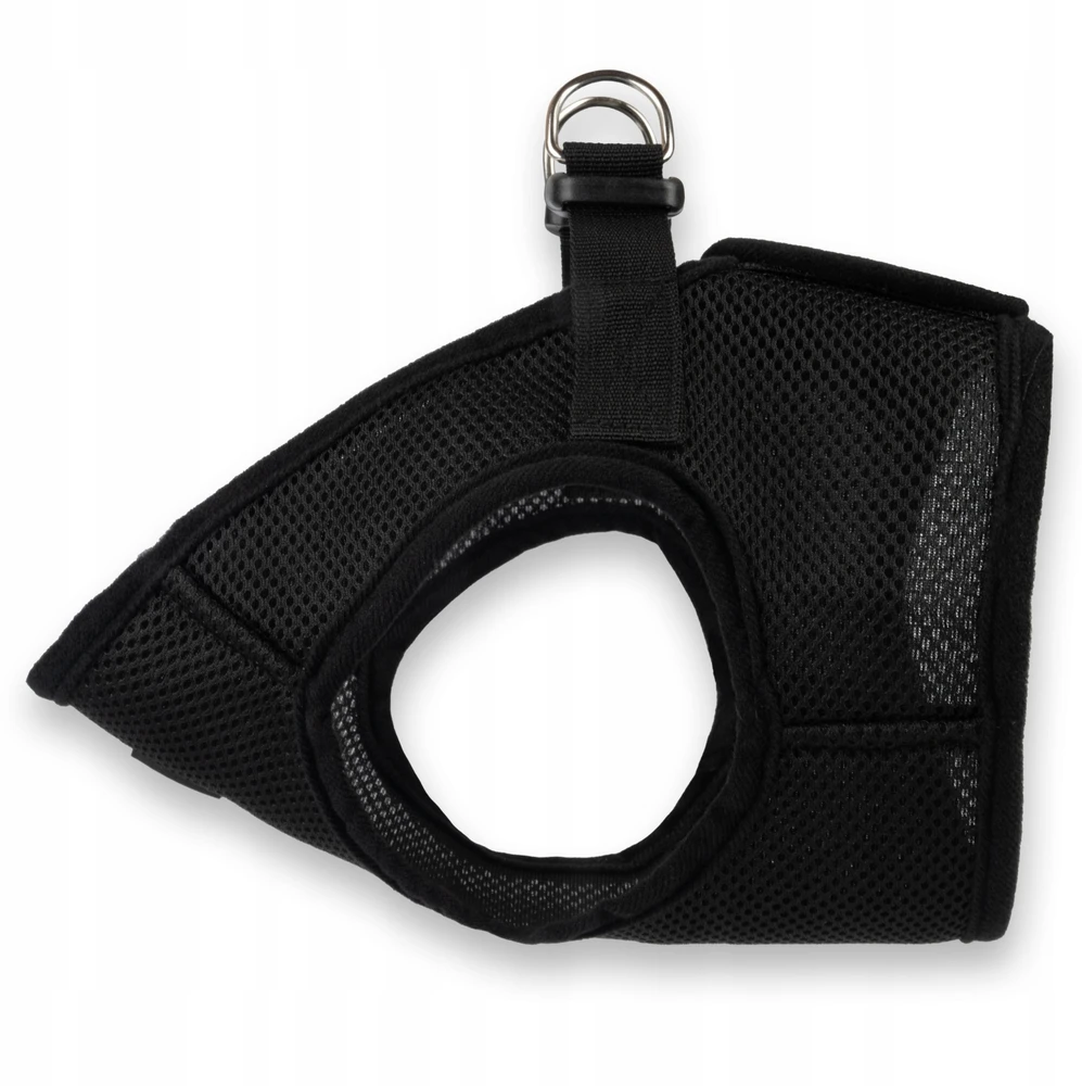 Barry King Juodos nespaudžiančios šunų petnešos XL krūtinės apimtis 48 cm / krūtinės ilgis 24 cm