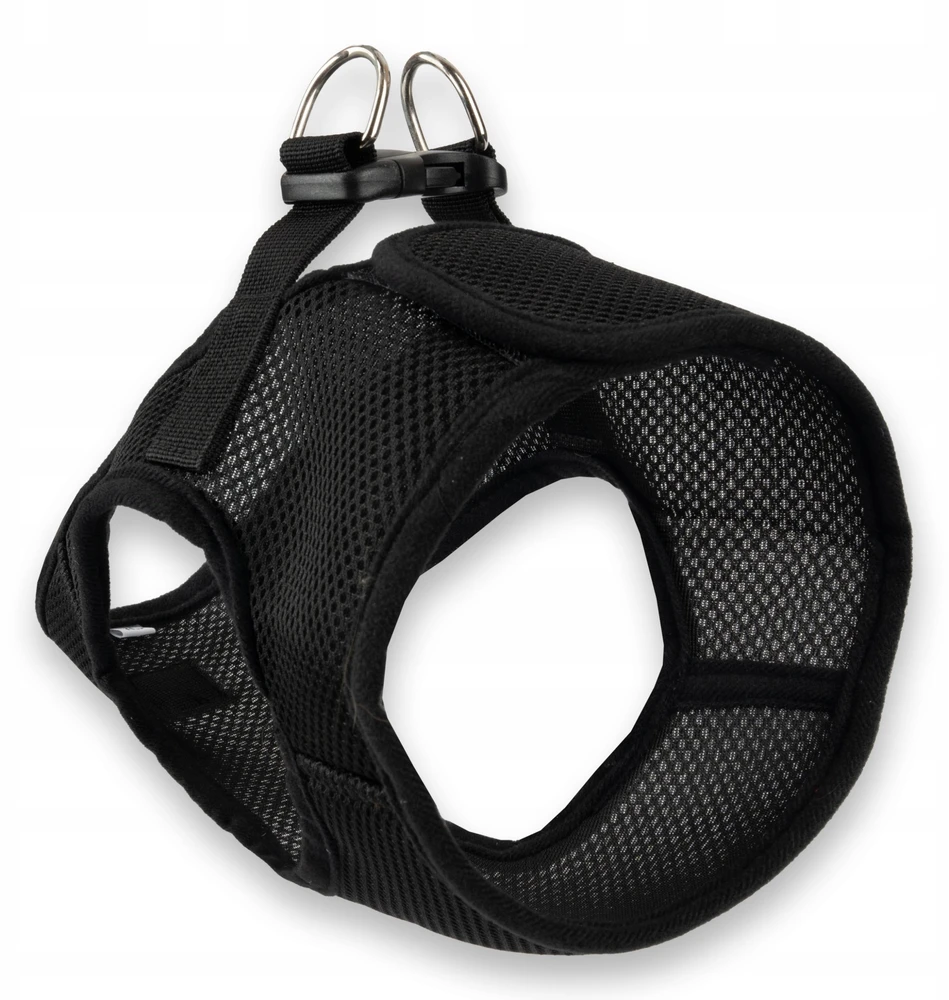 Barry King Juodos nespaudžiančios šunų petnešos XL krūtinės apimtis 48 cm / krūtinės ilgis 24 cm