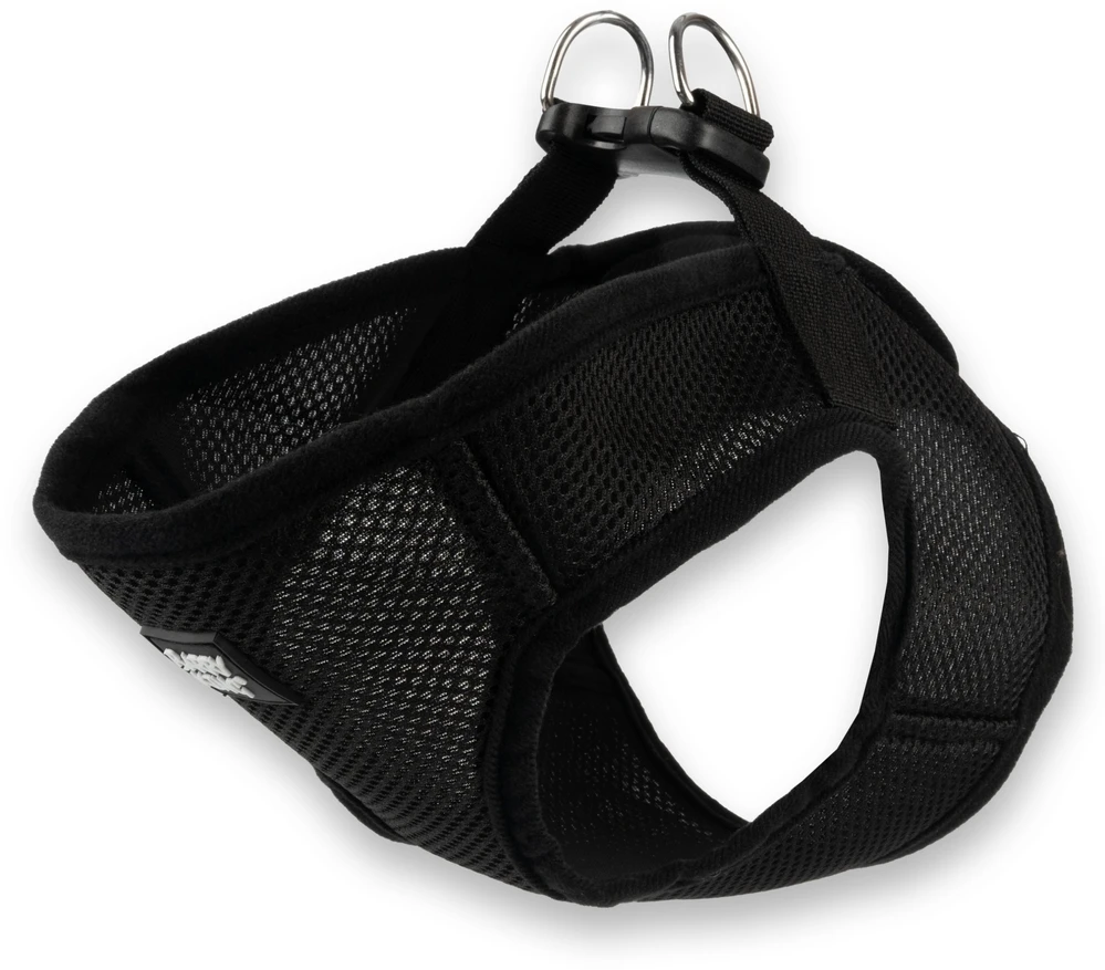Barry King Juodos nespaudžiančios šunų petnešos XL krūtinės apimtis 48 cm / krūtinės ilgis 24 cm