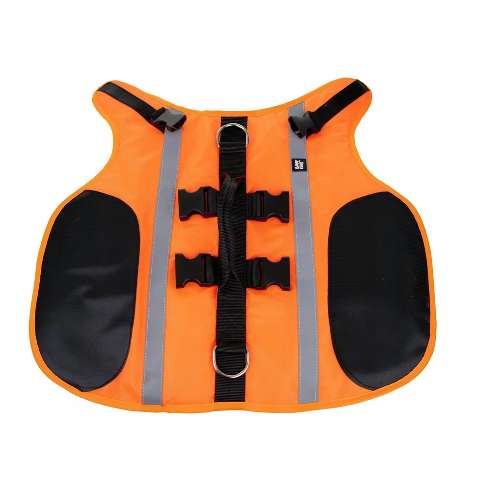 Barry King šunų gelbėjimosi liemenė, XXL, 76-117 cm, 55-83 cm, 51 cm, oranžinė, Oksfordo audinys