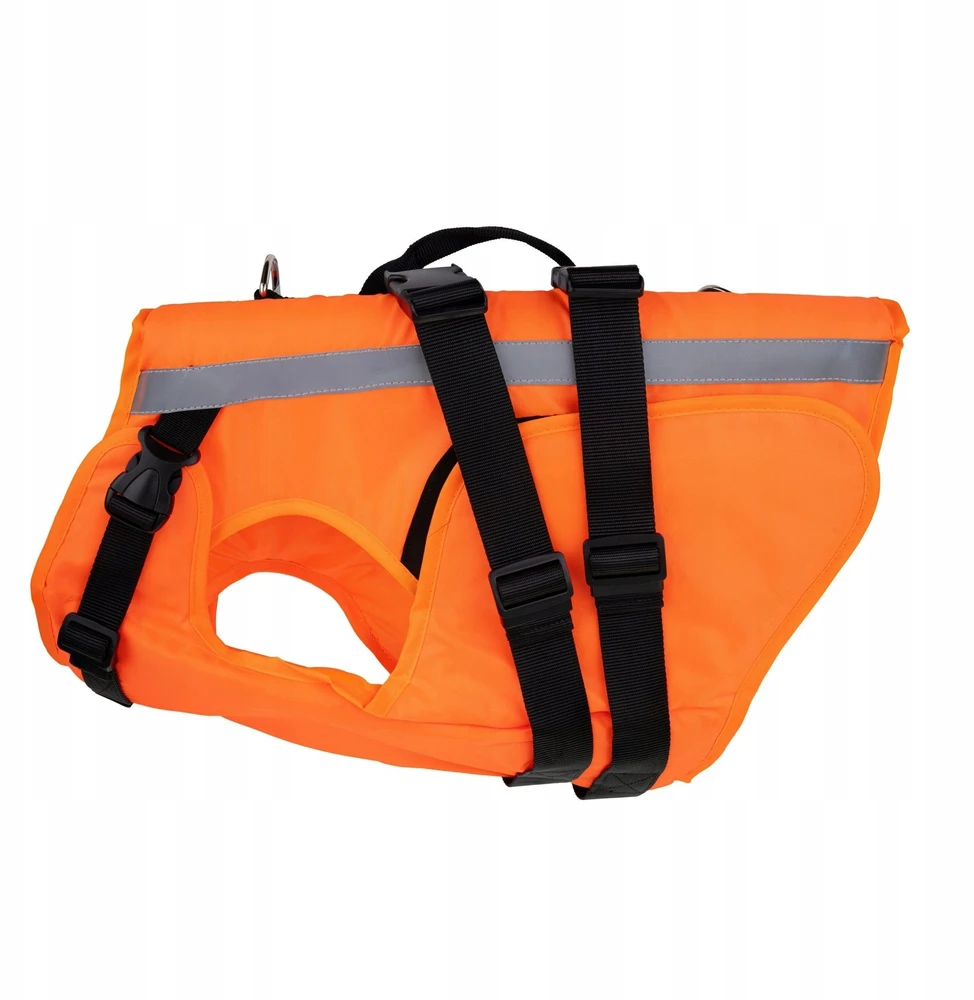 Barry King šunų gelbėjimosi liemenė, XXL, 76-117 cm, 55-83 cm, 51 cm, oranžinė, Oksfordo audinys