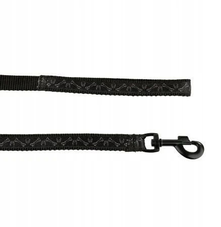 Barry King Kaukolės ir kaulų formos virvelė, juoda, 20 mm/120 cm