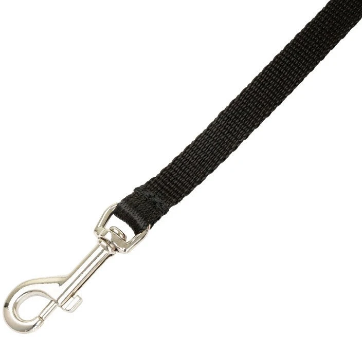 Barry King Classic reguliuojamas šunų pavadėlis, juodas, XS-S, 16mm/2m