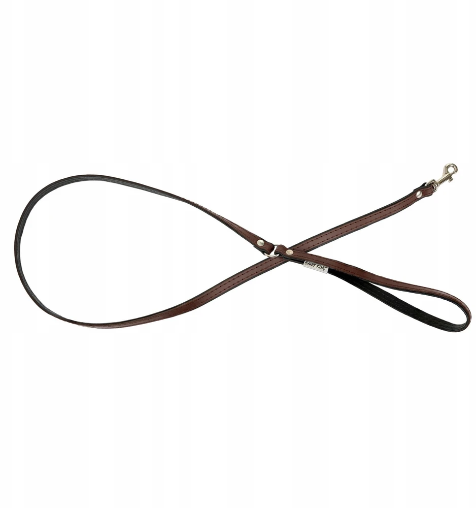 Barry King Odinė pavadėlė šuniui, ruda/juoda, M-L, 20mm/120cm