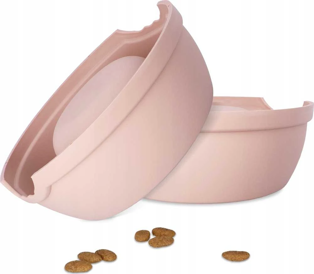 Barry King dubenėlis plastikinis dla psów XL, 2,25L, smėlio sp., śr. 29cm,