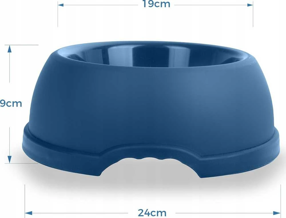 Barry King Plastikinis dubuo šunims XXL, 3L, tamsiai mėlynas, d. 32,5 cm,