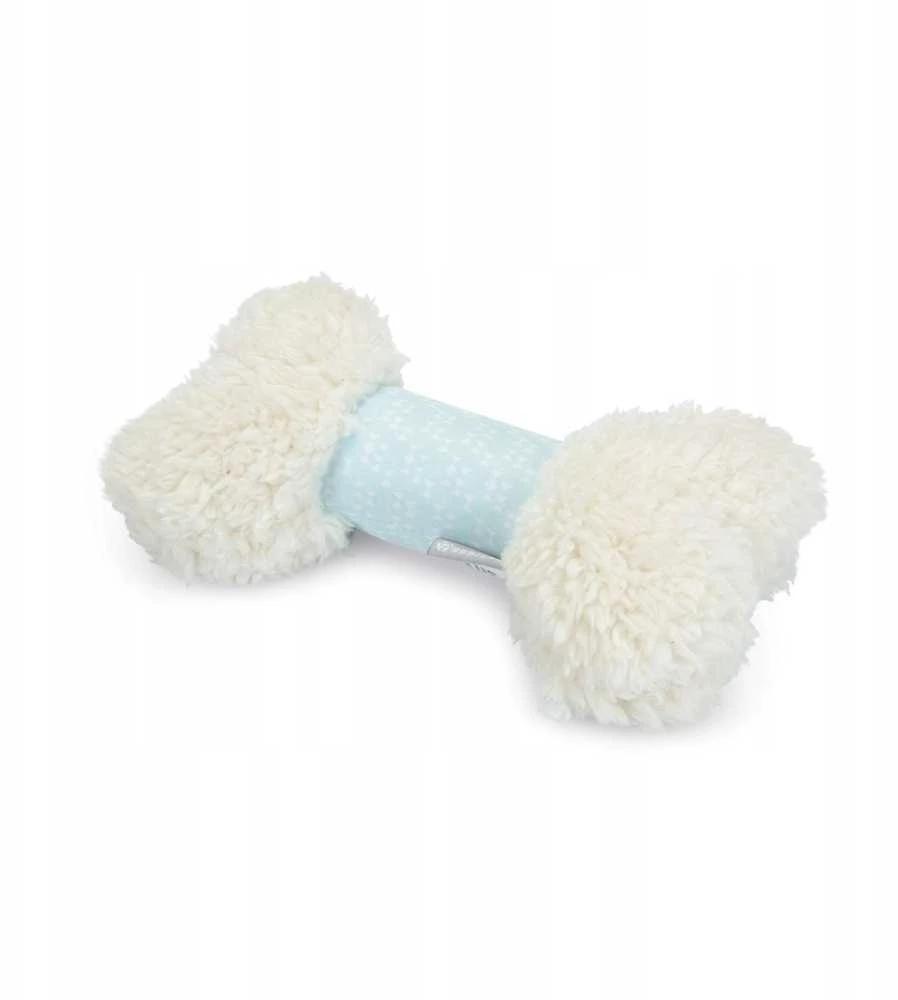 Barry King Žaislas, šuniukams, kaulas, pliušinis, balta, 20 cm
