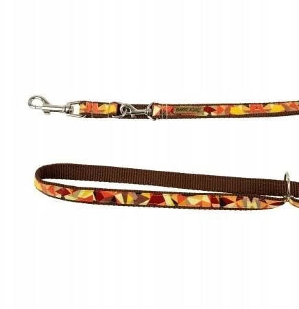 BarryKing Šuns pavadėlis, rudens raštas, reguliuojamas, juosta, 10MM/220CM ruda