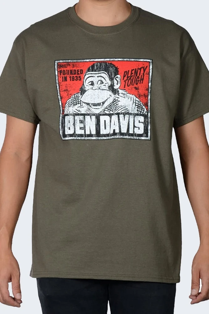 Bart Marškinėliai Ben Davis Vintage Logo OLIVE