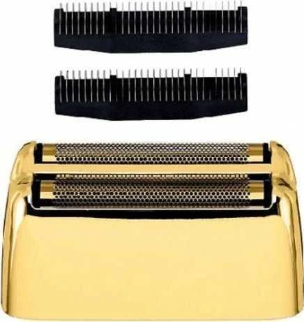 Barzdaskutė Mobili įkraunama plaukų skutimo mašinėlė BaByliss PRO Double Foil Metal Shaver Gold FXFS2GE, aukso spalvos