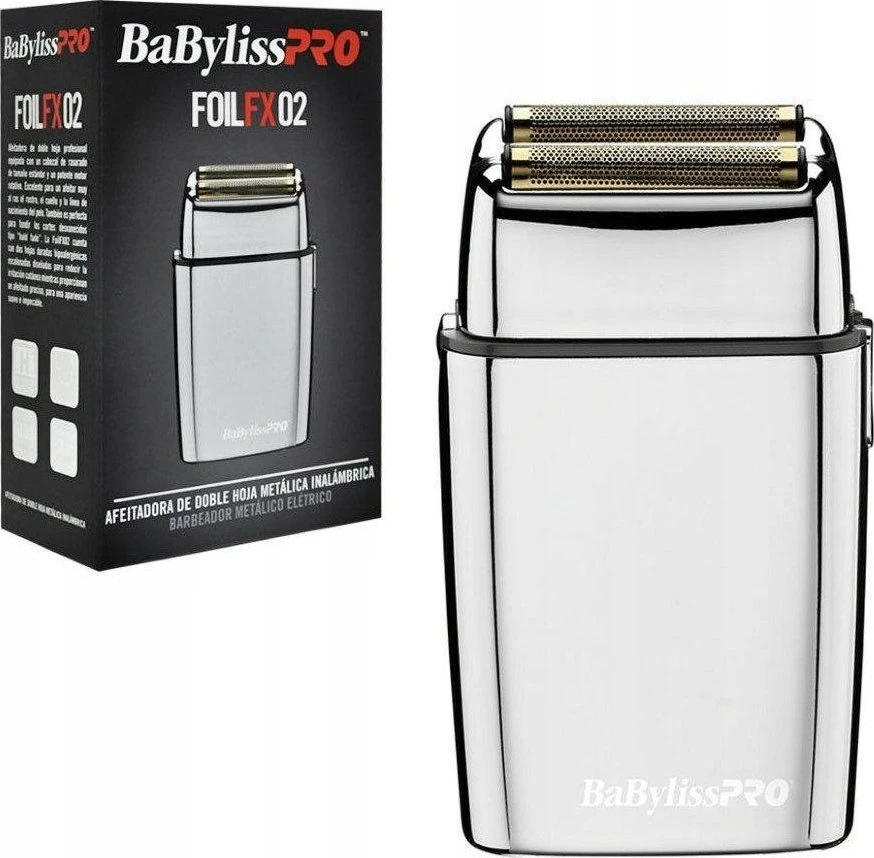Barzdaskutė Mobili įkraunama plaukų skutimo mašinėlė BaByliss PRO Double Foil Metal Shaver FXFS2E
