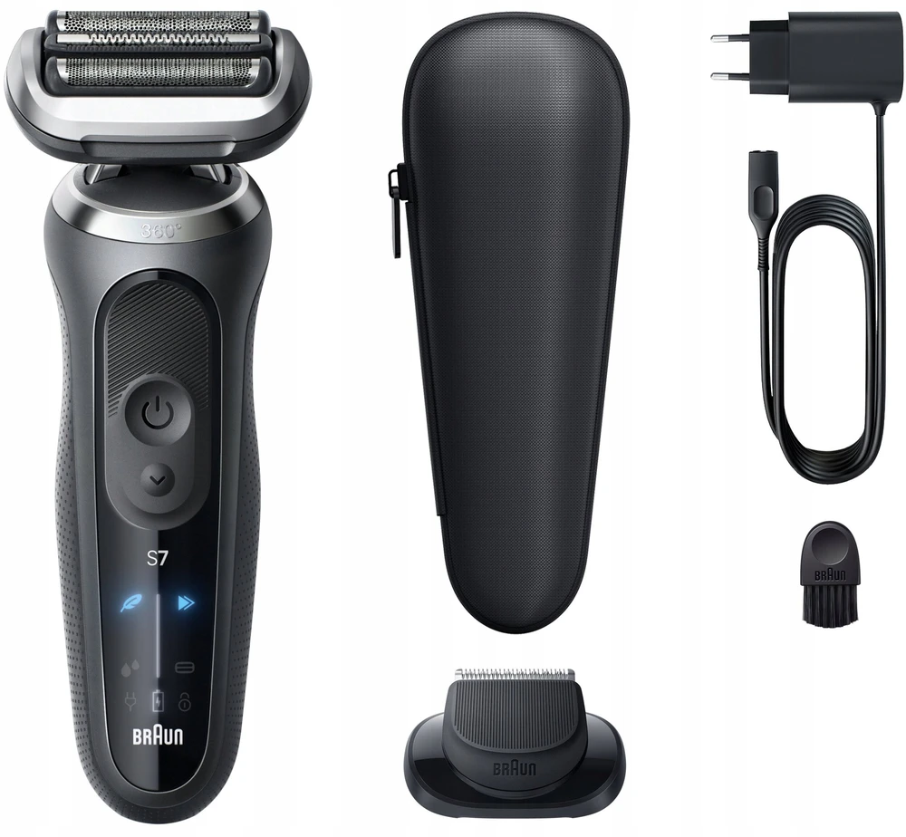 Braun 72-G1200s barzdaskutė Series 7 pilkas
