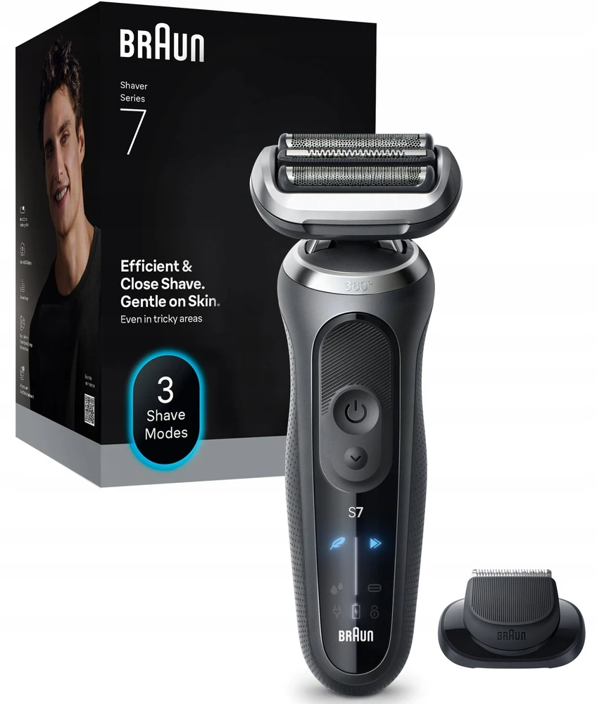 Braun 72-G1200s barzdaskutė Series 7 pilkas