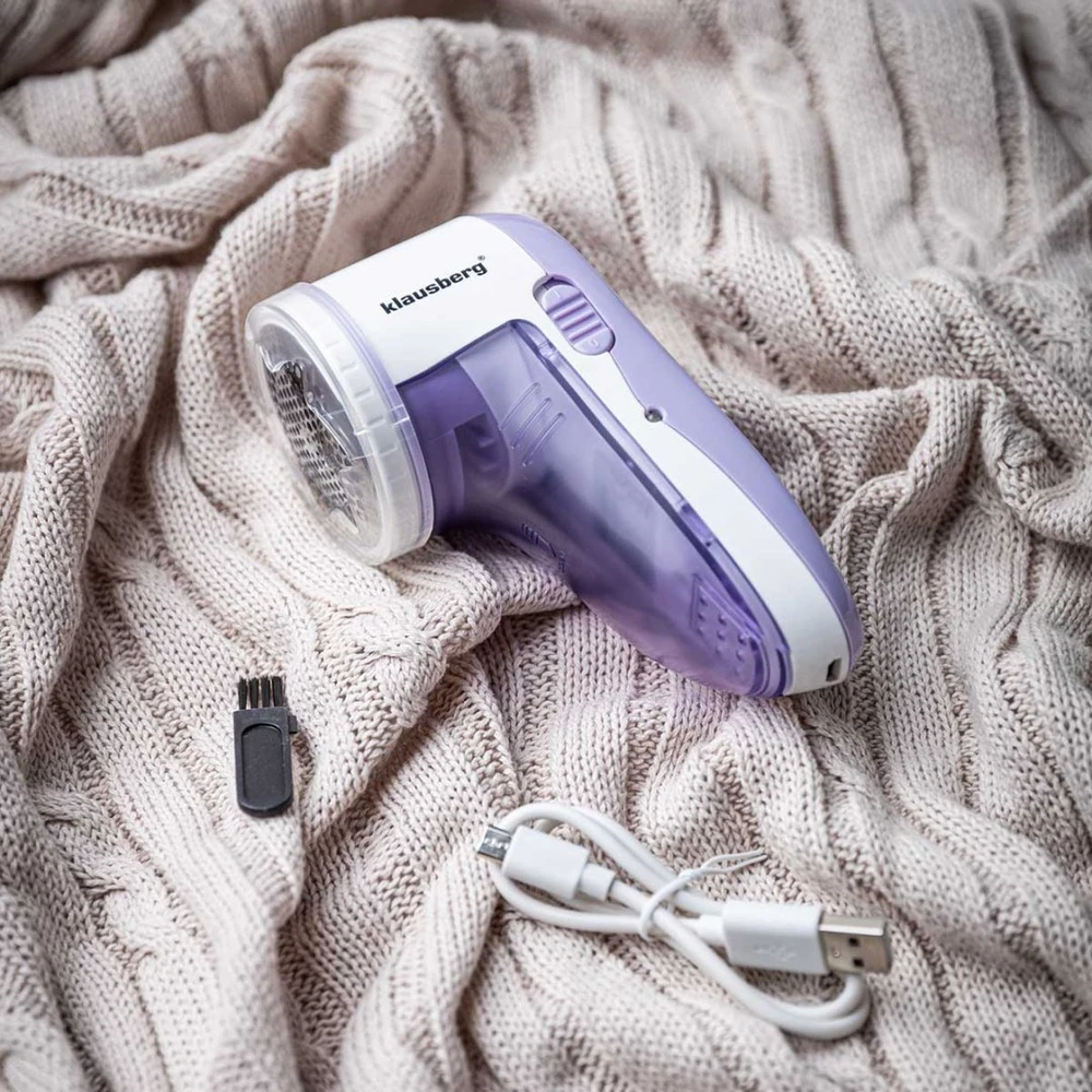 Barzdaskutė Įkraunamas belaidis audinių skustuvas, violetinė ir balta, Klausberg, KB-7803